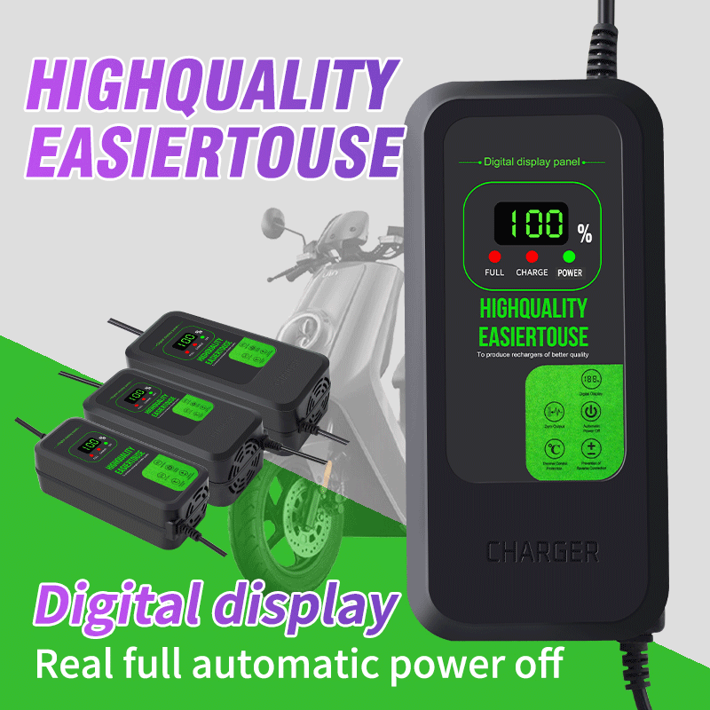 84V 20A Smart Charger - Yeni Yükseltilmiş Lityum Pil Şarj Cihazı