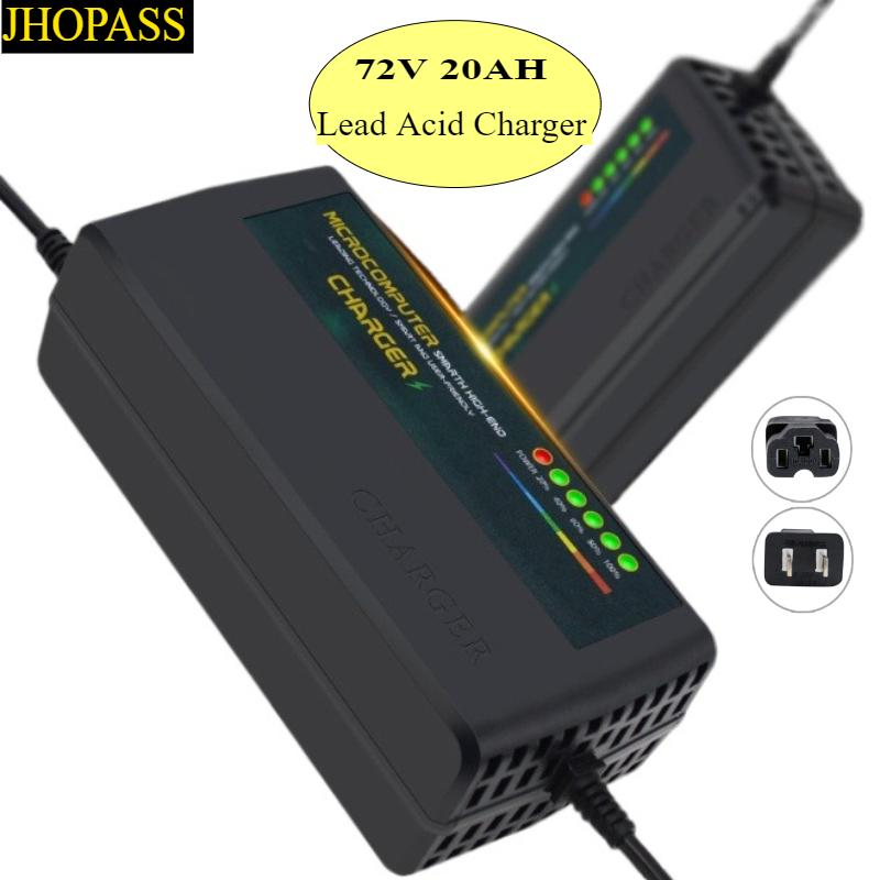 84V 20A Smart Charger - 72V 20AH Akıllı 6LED Ekranlı AGM
