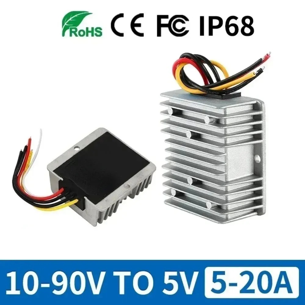 DC 10-90V - 5V Dönüştürücü 5Vo - 72V 15A Fast Charger incelemesi ve fiyatı
