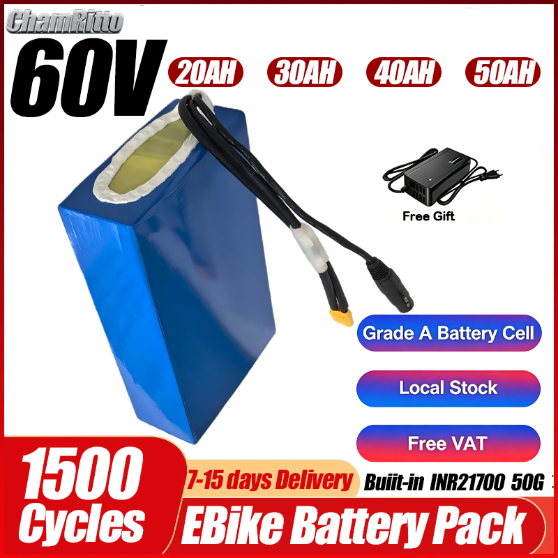 60V 1500W Elektrikli Bisiklet  - 60V 50Ah Electric Scooter Battery incelemesi ve fiyatı